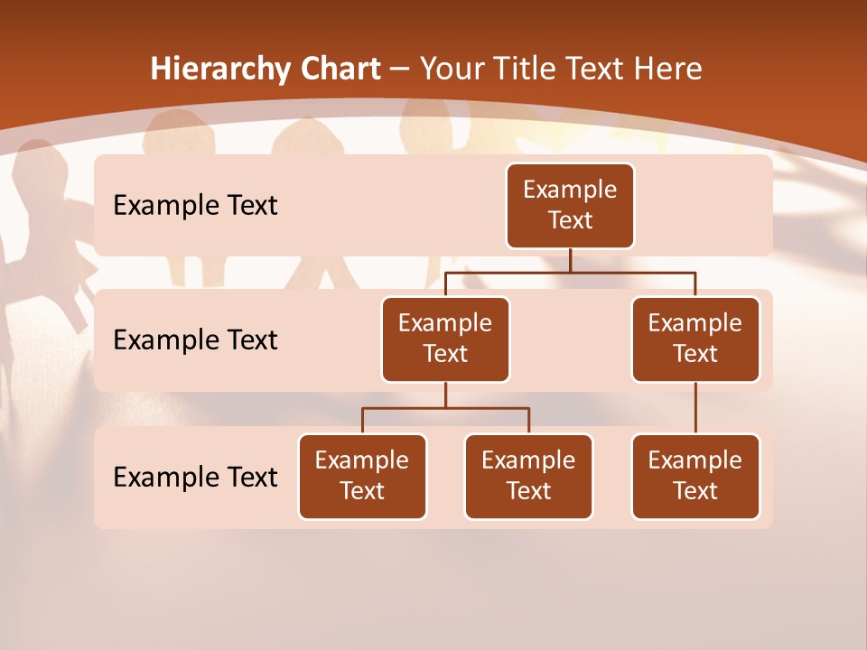 Paper-Chain People Holding Hands PowerPoint Template