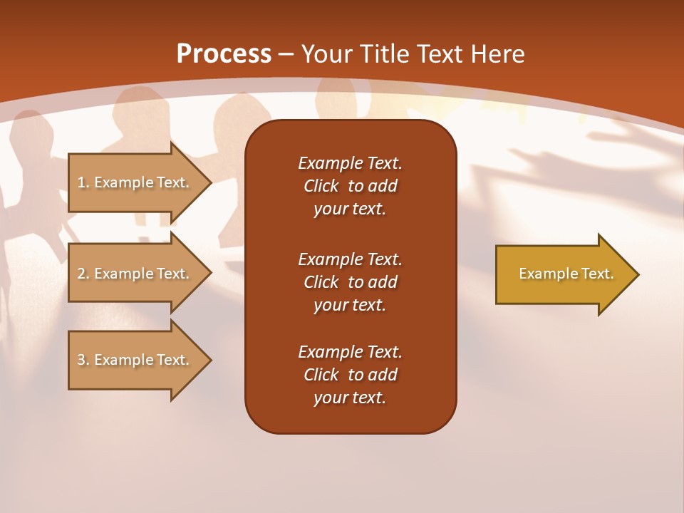 Paper-Chain People Holding Hands PowerPoint Template