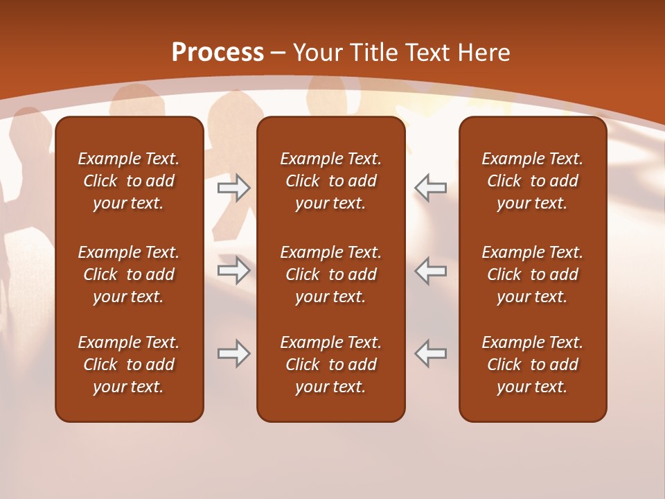 Paper-Chain People Holding Hands PowerPoint Template