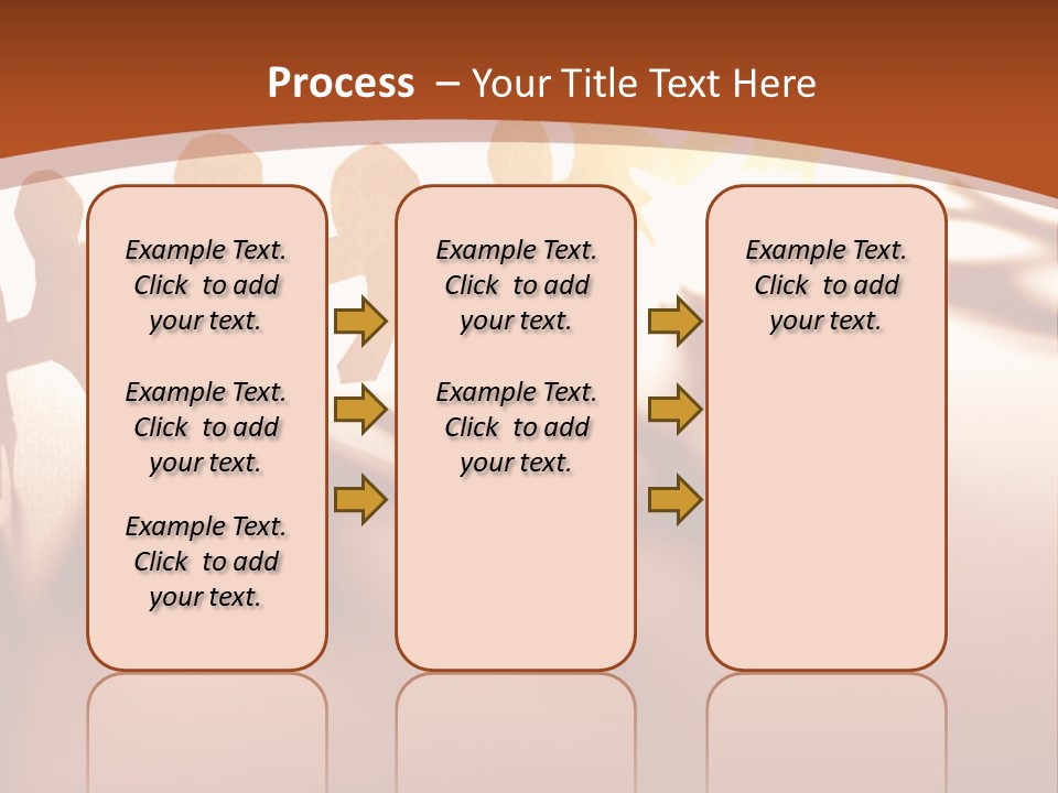 Paper-Chain People Holding Hands PowerPoint Template