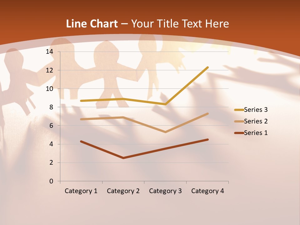 Paper-Chain People Holding Hands PowerPoint Template