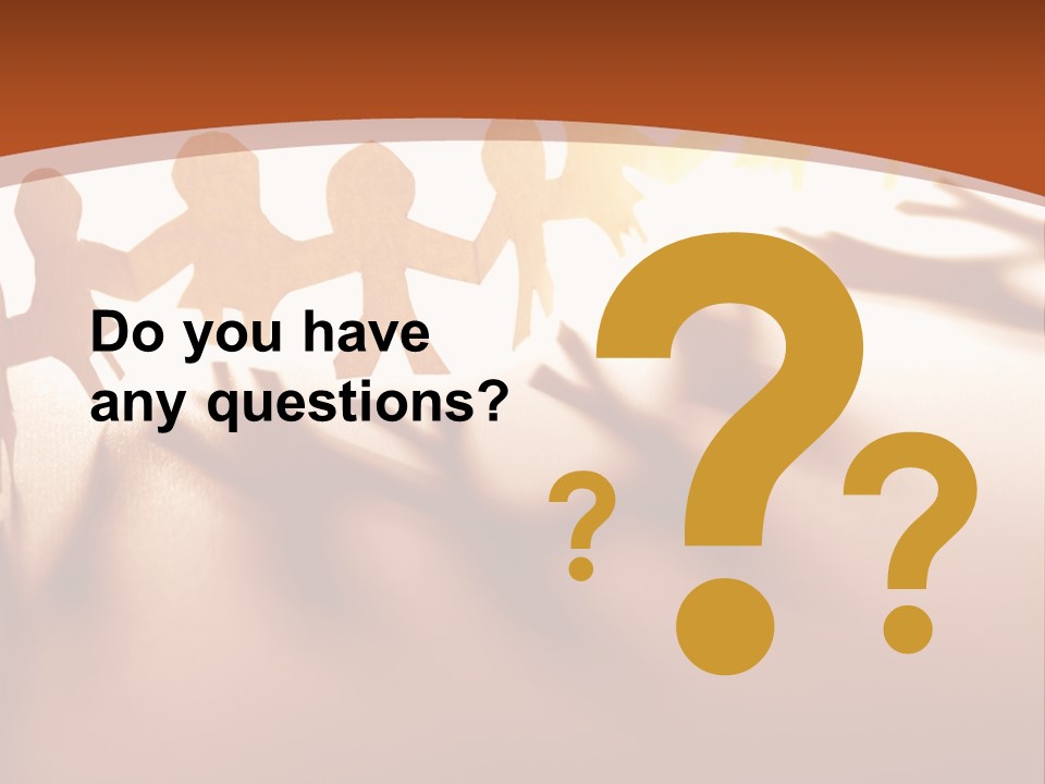 Paper-Chain People Holding Hands PowerPoint Template