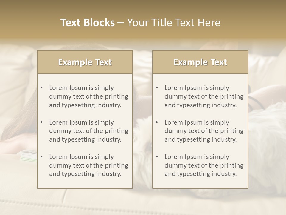 Portrait Of A Cute Young Woman Enjoying Quality Time With Her White West Highland Terrier, Jack PowerPoint Template