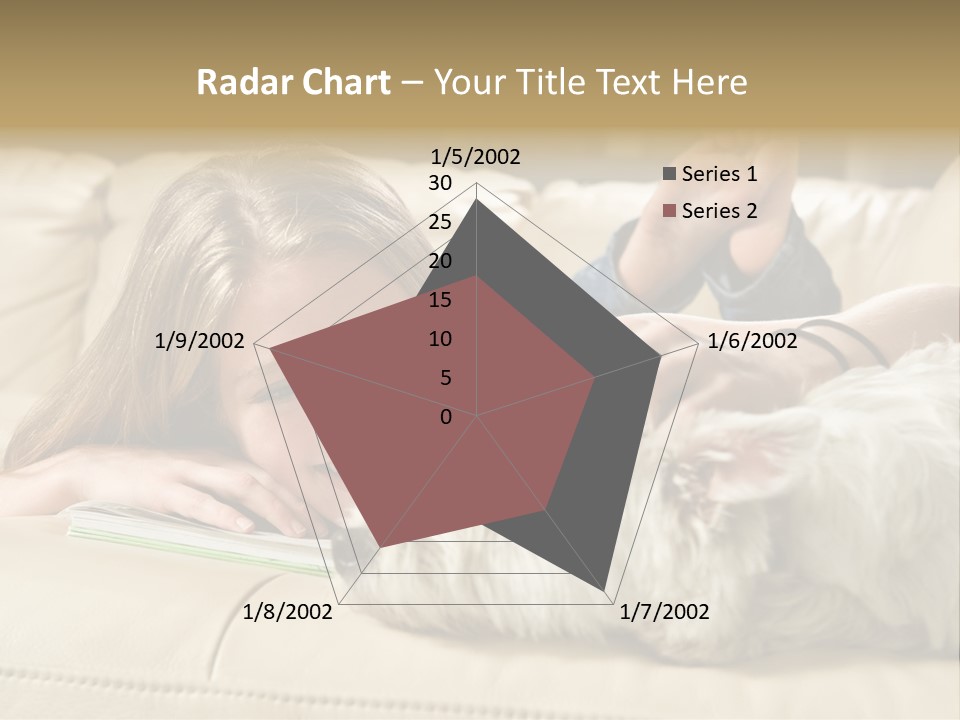 Portrait Of A Cute Young Woman Enjoying Quality Time With Her White West Highland Terrier, Jack PowerPoint Template