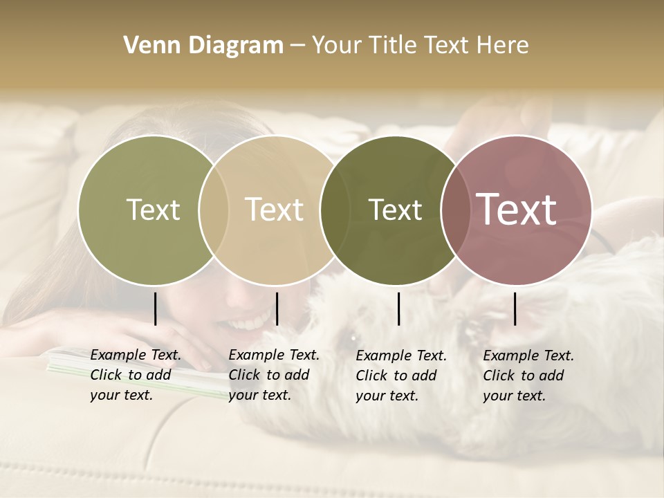 Portrait Of A Cute Young Woman Enjoying Quality Time With Her White West Highland Terrier, Jack PowerPoint Template