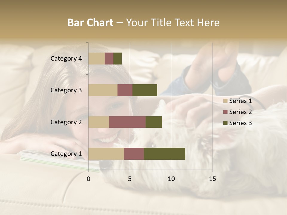 Portrait Of A Cute Young Woman Enjoying Quality Time With Her White West Highland Terrier, Jack PowerPoint Template