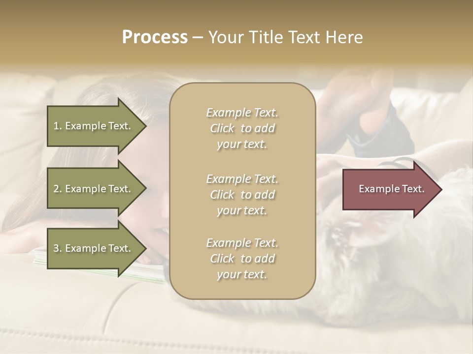 Portrait Of A Cute Young Woman Enjoying Quality Time With Her White West Highland Terrier, Jack PowerPoint Template