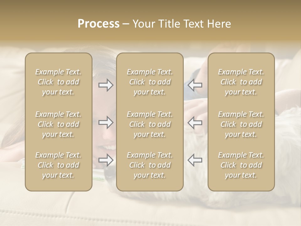 Portrait Of A Cute Young Woman Enjoying Quality Time With Her White West Highland Terrier, Jack PowerPoint Template