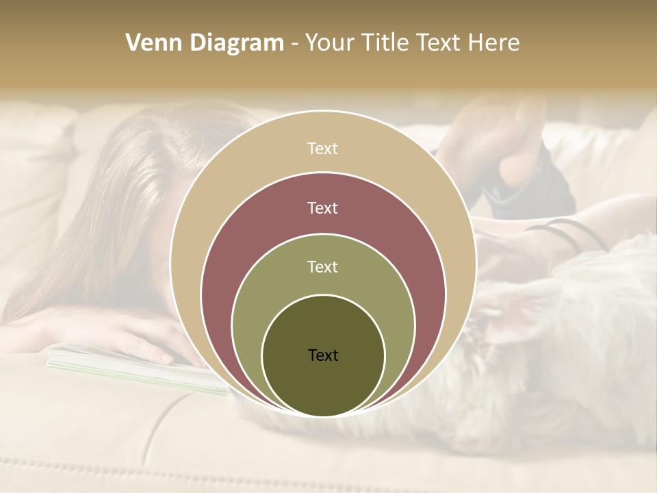 Portrait Of A Cute Young Woman Enjoying Quality Time With Her White West Highland Terrier, Jack PowerPoint Template