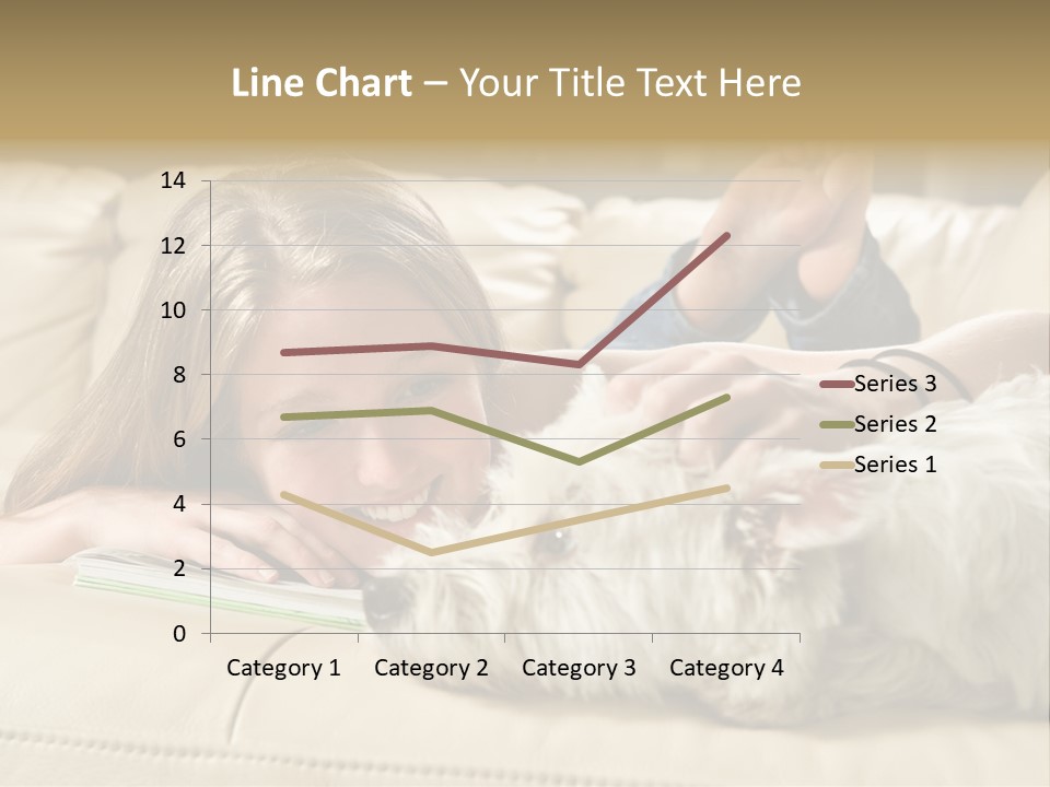 Portrait Of A Cute Young Woman Enjoying Quality Time With Her White West Highland Terrier, Jack PowerPoint Template