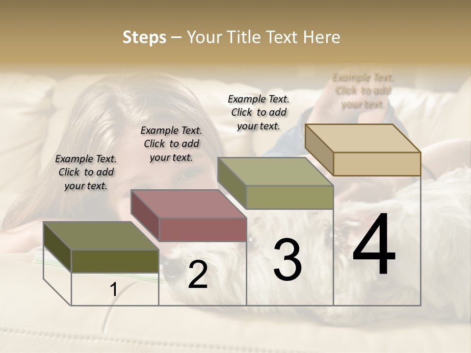 Portrait Of A Cute Young Woman Enjoying Quality Time With Her White West Highland Terrier, Jack PowerPoint Template