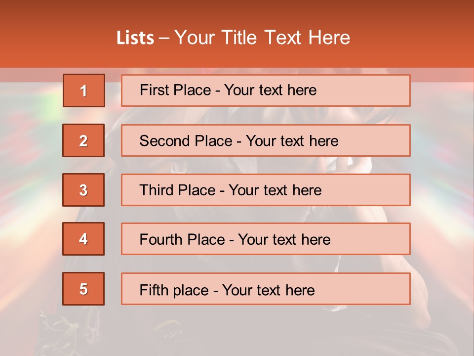 A Boy Listen Music With City Background PowerPoint Template