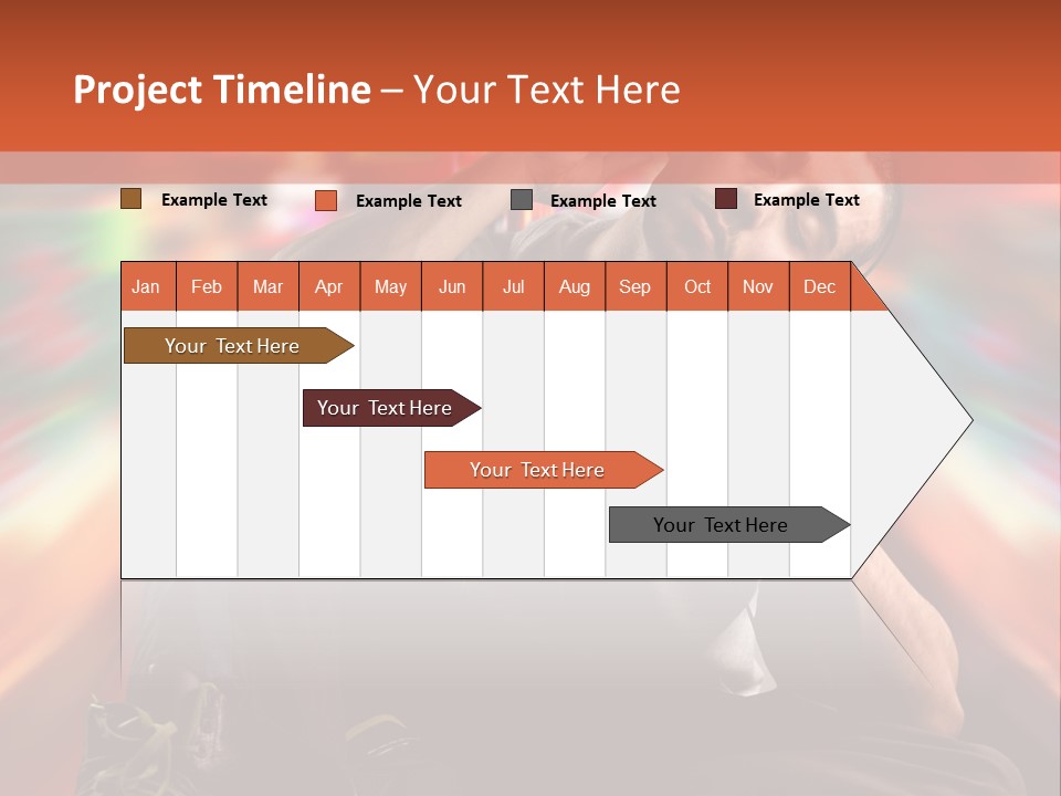 A Boy Listen Music With City Background PowerPoint Template