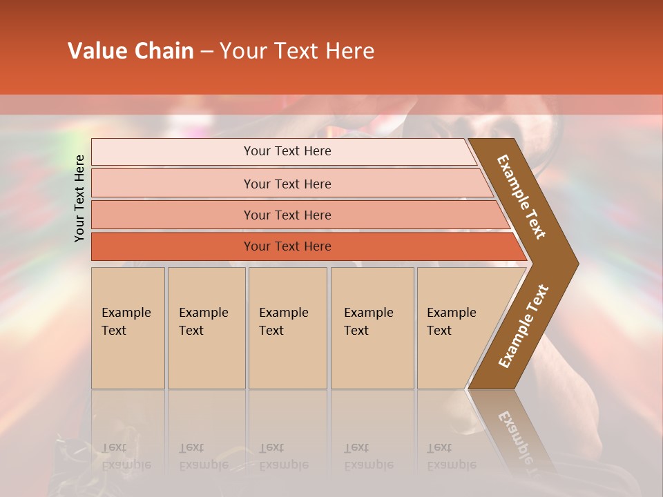 A Boy Listen Music With City Background PowerPoint Template