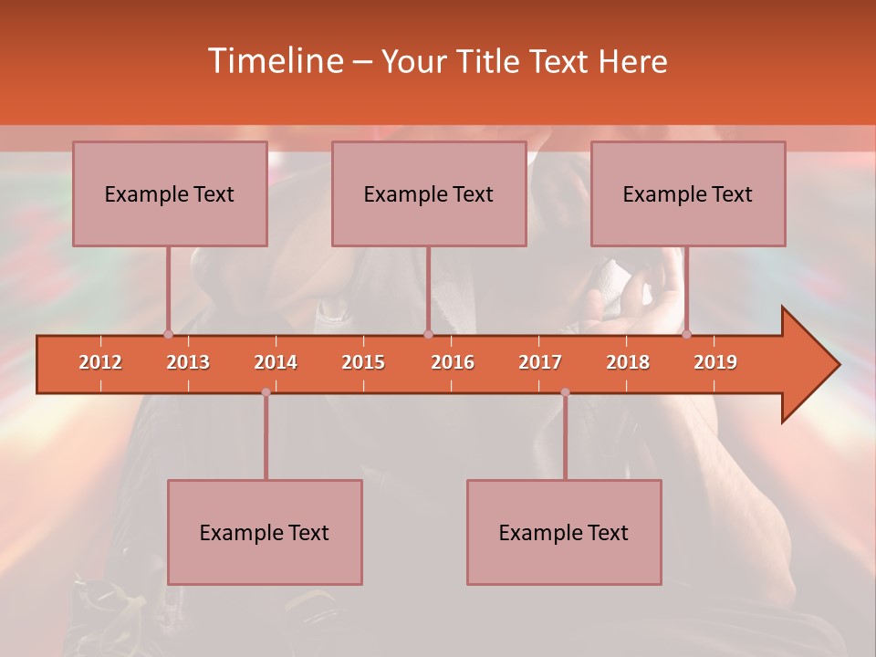 A Boy Listen Music With City Background PowerPoint Template