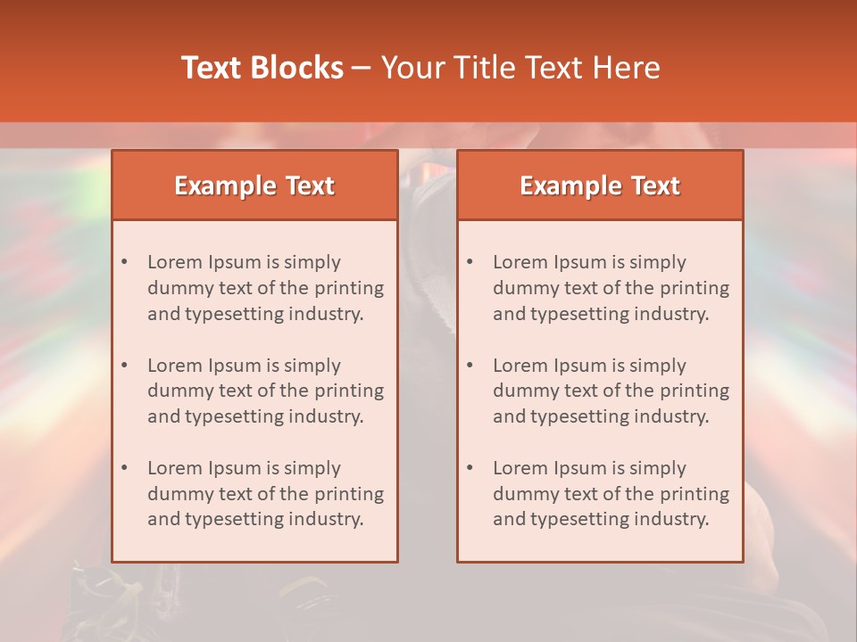 A Boy Listen Music With City Background PowerPoint Template