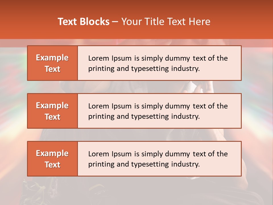 A Boy Listen Music With City Background PowerPoint Template