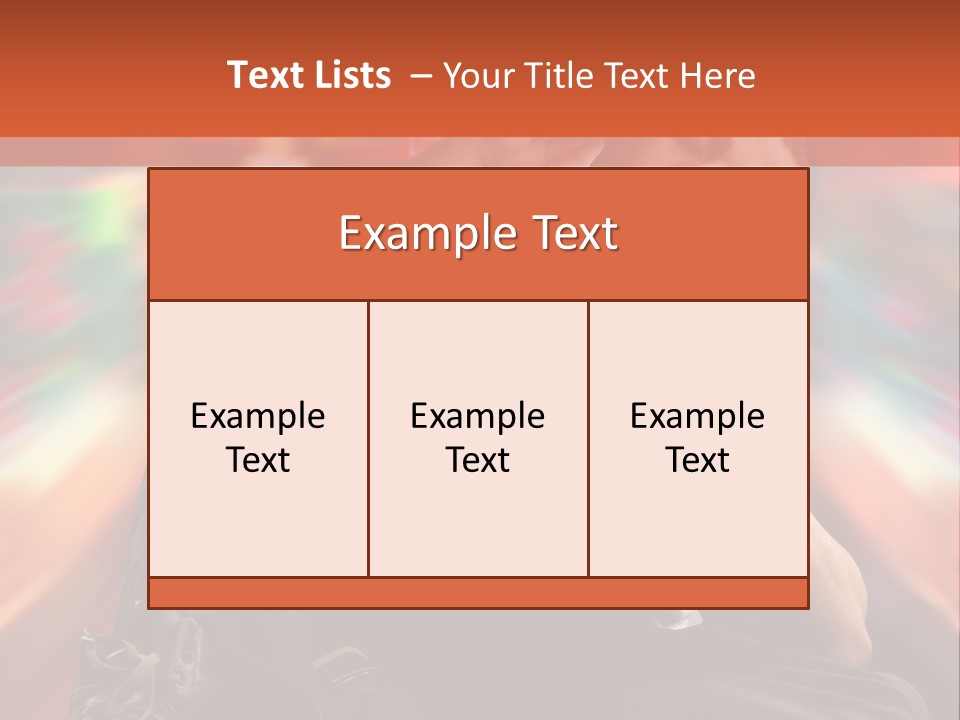 A Boy Listen Music With City Background PowerPoint Template