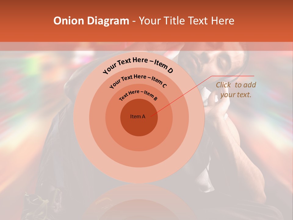 A Boy Listen Music With City Background PowerPoint Template