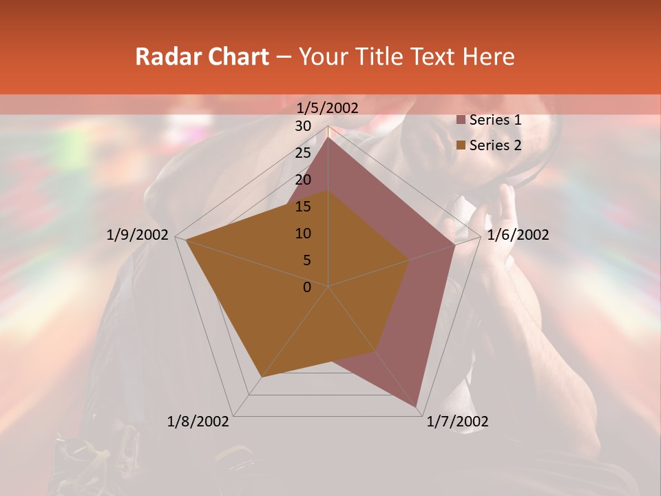 A Boy Listen Music With City Background PowerPoint Template