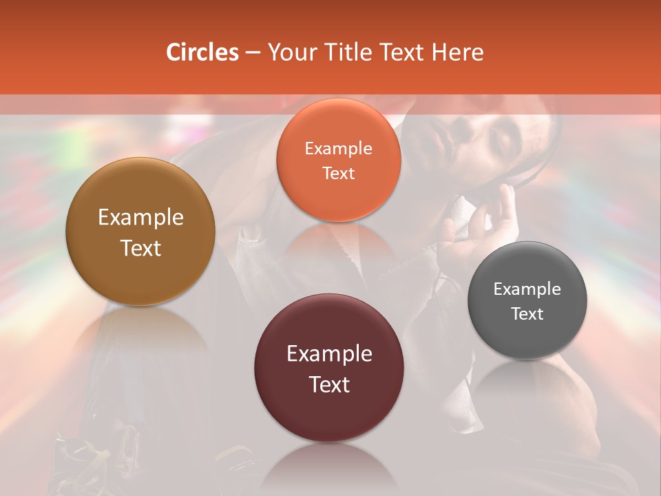 A Boy Listen Music With City Background PowerPoint Template