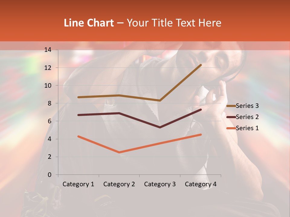 A Boy Listen Music With City Background PowerPoint Template