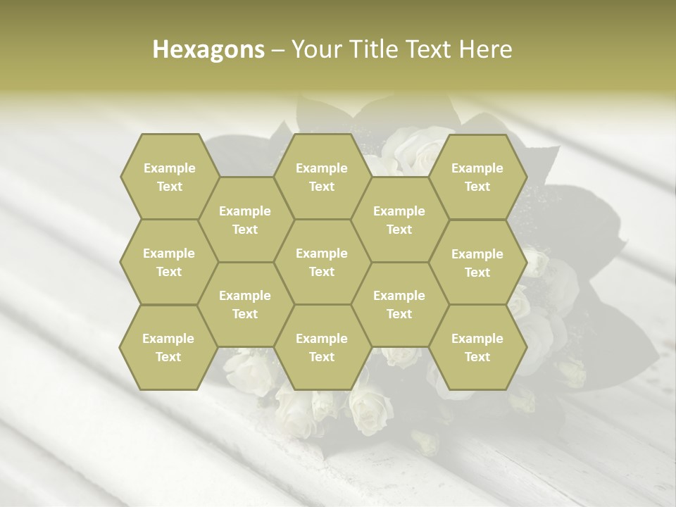 The Forgotten Wedding Bouquet From Roses PowerPoint Template