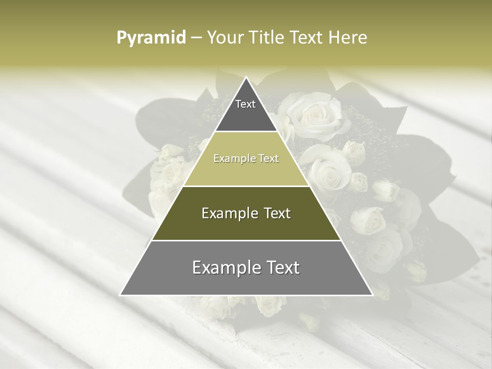 The Forgotten Wedding Bouquet From Roses PowerPoint Template