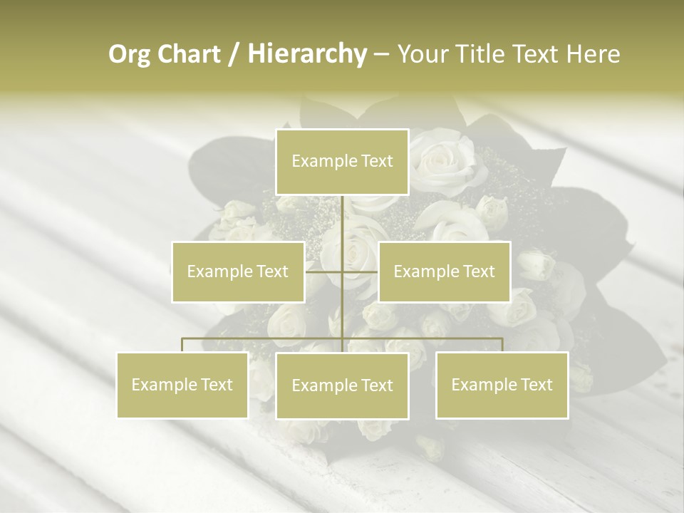 The Forgotten Wedding Bouquet From Roses PowerPoint Template