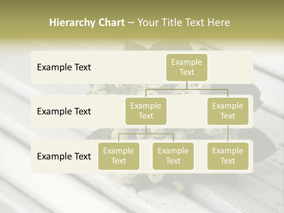 The Forgotten Wedding Bouquet From Roses PowerPoint Template