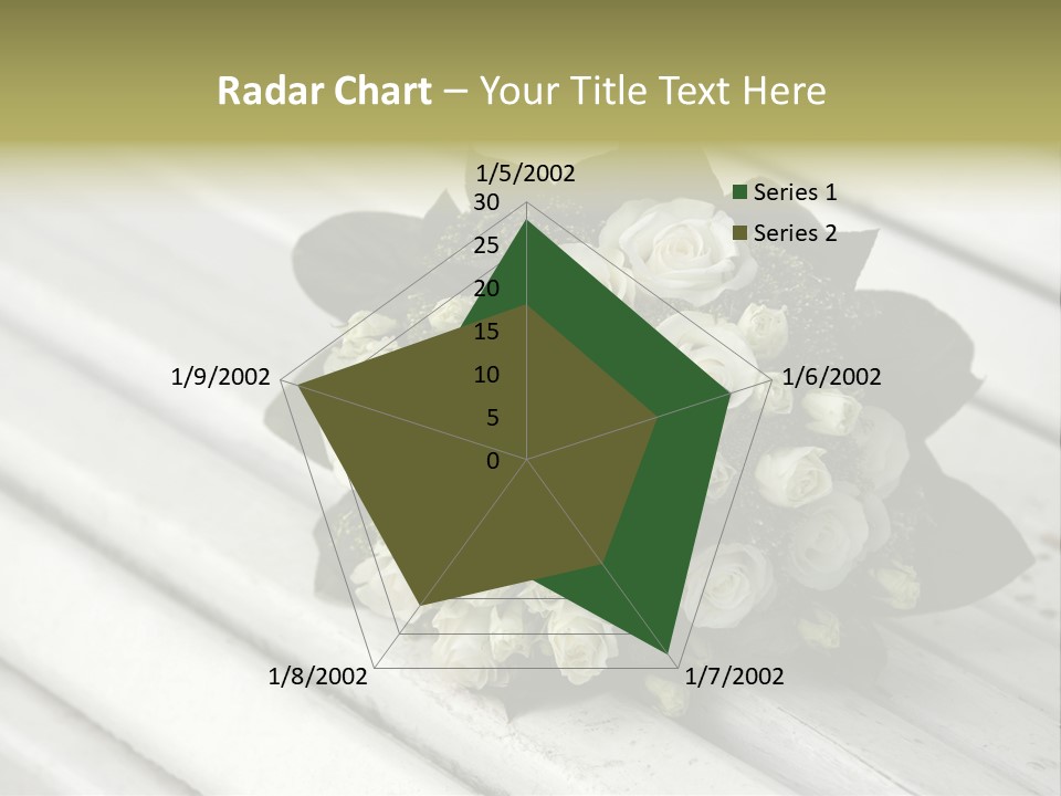 The Forgotten Wedding Bouquet From Roses PowerPoint Template