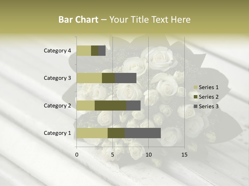 The Forgotten Wedding Bouquet From Roses PowerPoint Template
