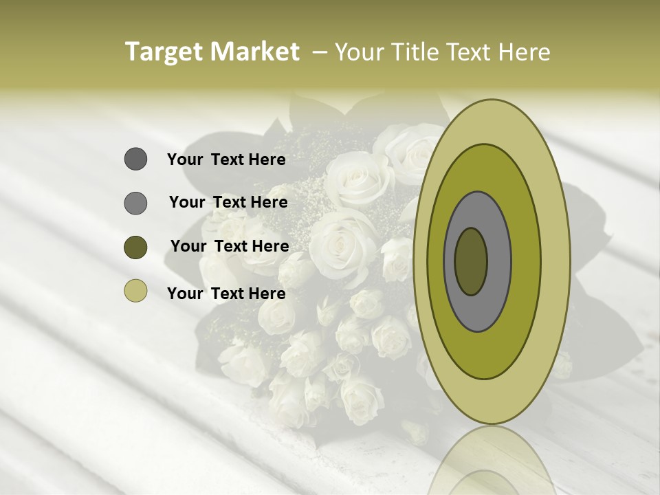 The Forgotten Wedding Bouquet From Roses PowerPoint Template