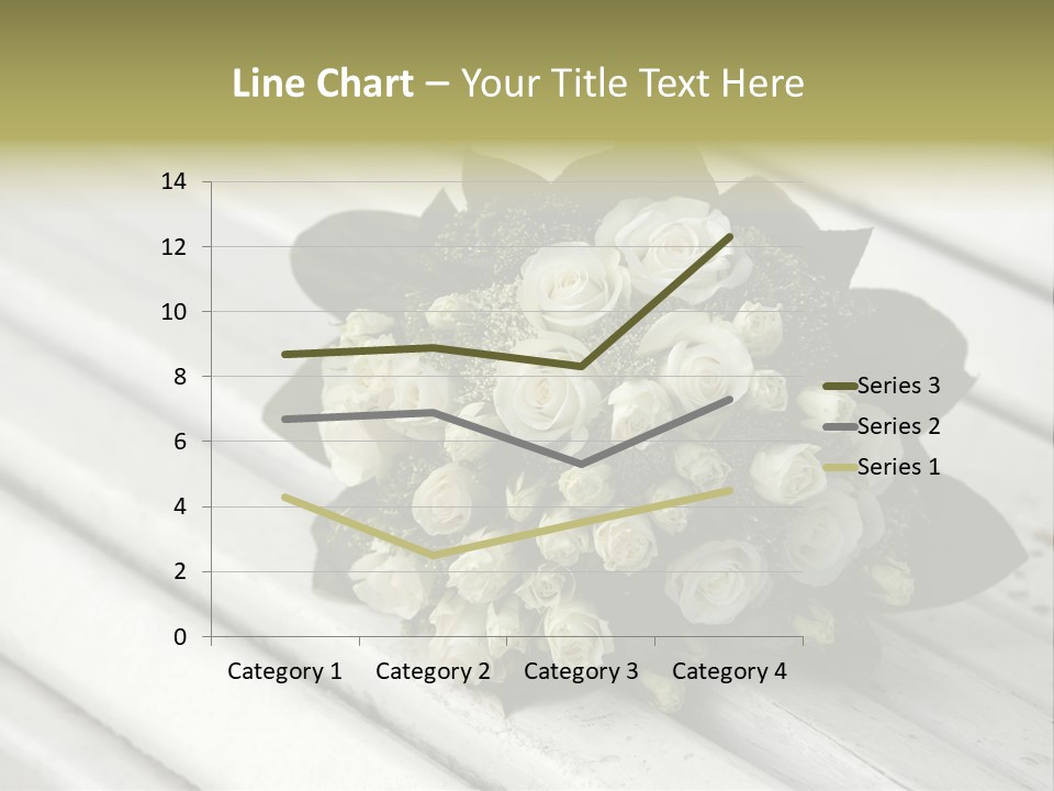 The Forgotten Wedding Bouquet From Roses PowerPoint Template