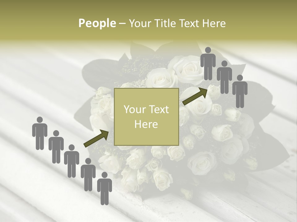 The Forgotten Wedding Bouquet From Roses PowerPoint Template