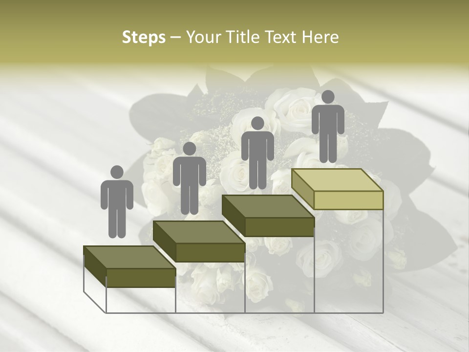 The Forgotten Wedding Bouquet From Roses PowerPoint Template