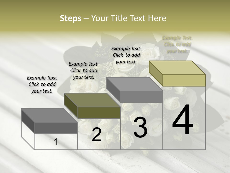 The Forgotten Wedding Bouquet From Roses PowerPoint Template