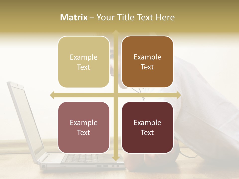 Boy Spending Time With Notebook And Modern Technology PowerPoint Template