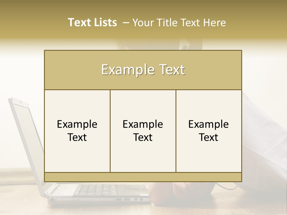 Boy Spending Time With Notebook And Modern Technology PowerPoint Template