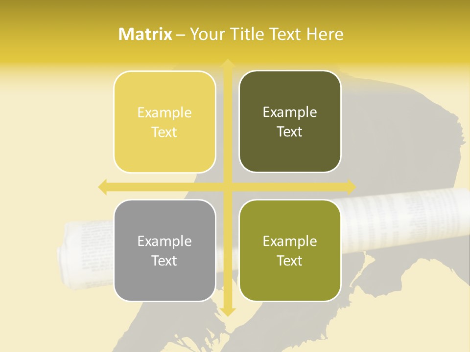 Black Dog With Rolled Up Newspaper PowerPoint Template