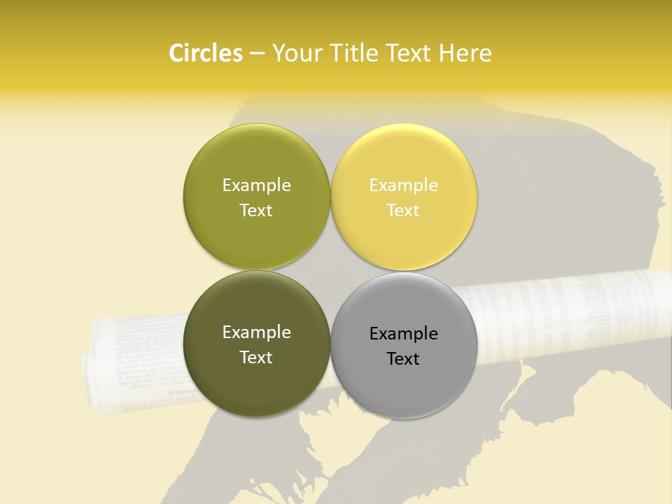 Black Dog With Rolled Up Newspaper PowerPoint Template