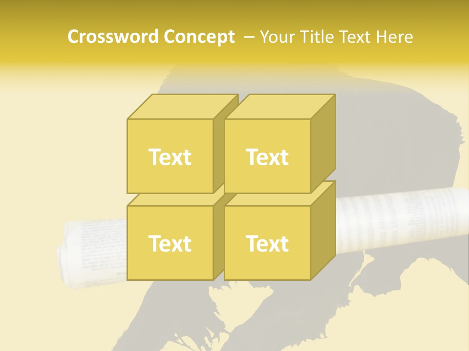 Black Dog With Rolled Up Newspaper PowerPoint Template