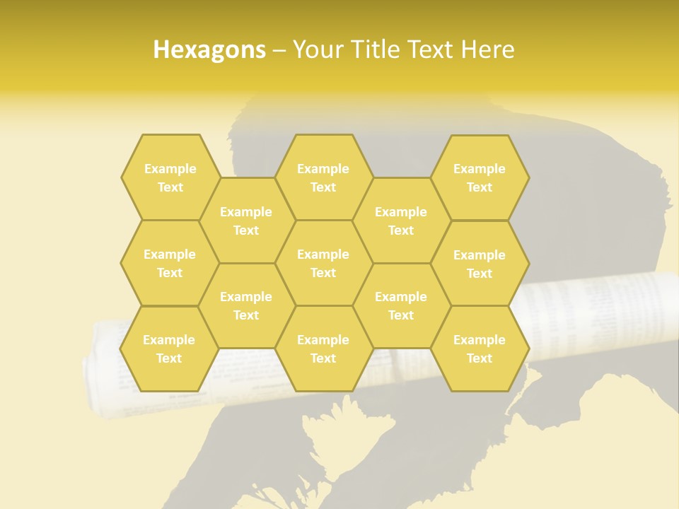 Black Dog With Rolled Up Newspaper PowerPoint Template