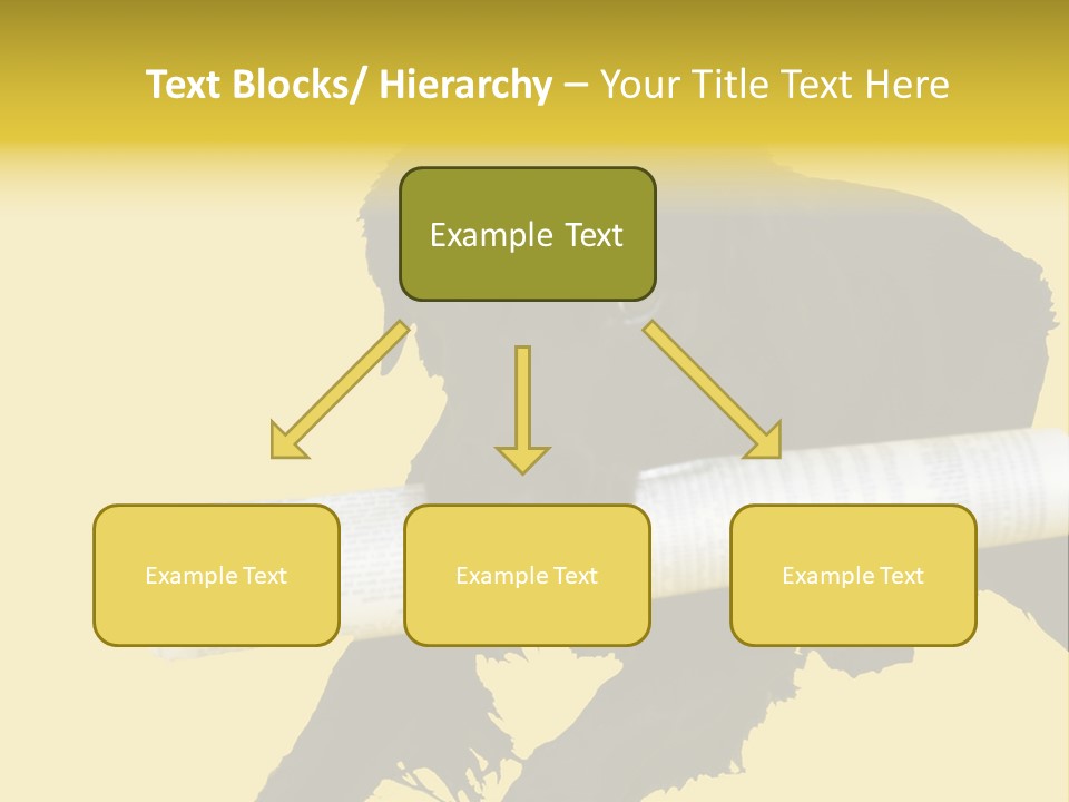 Black Dog With Rolled Up Newspaper PowerPoint Template