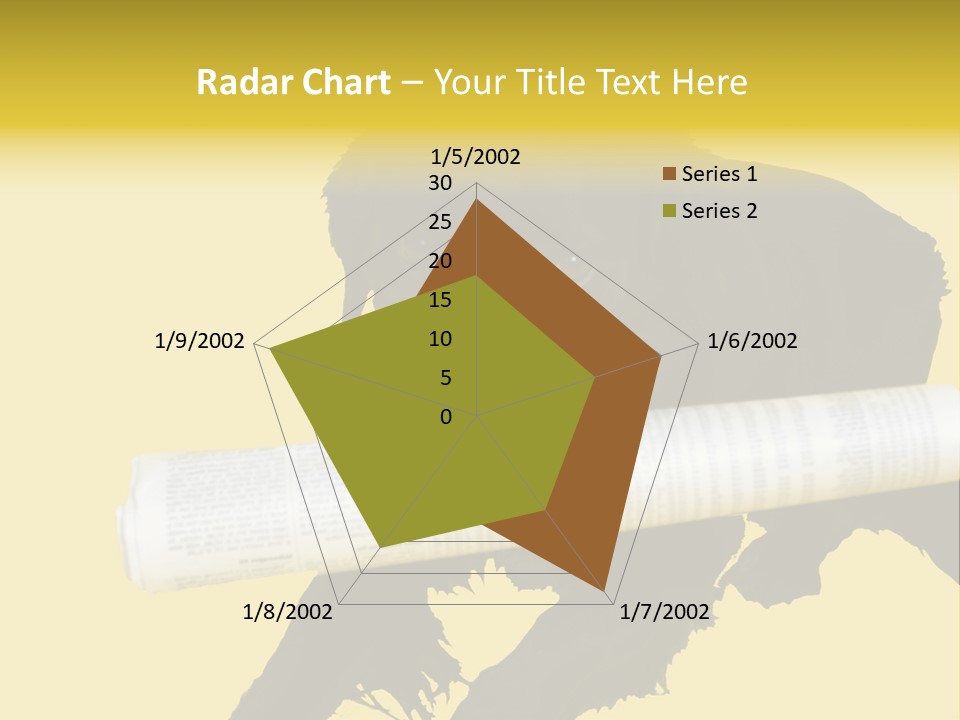 Black Dog With Rolled Up Newspaper PowerPoint Template