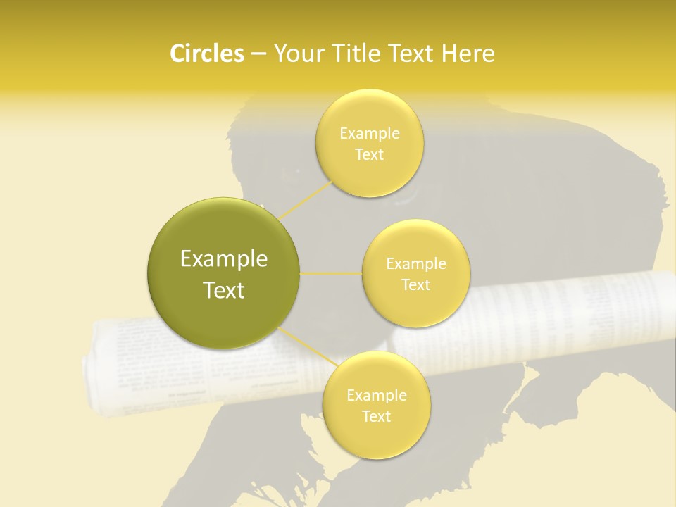 Black Dog With Rolled Up Newspaper PowerPoint Template