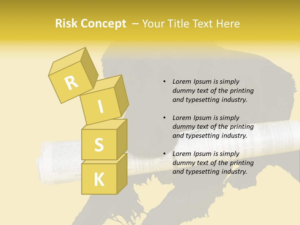 Black Dog With Rolled Up Newspaper PowerPoint Template