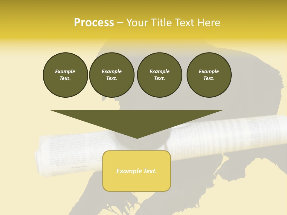 Black Dog With Rolled Up Newspaper PowerPoint Template