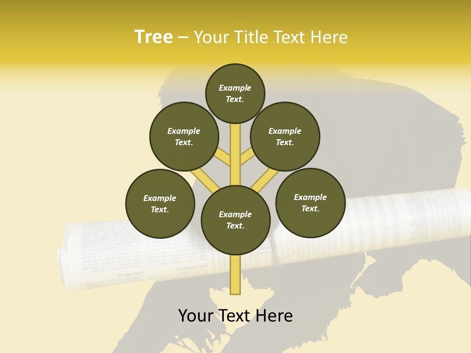 Black Dog With Rolled Up Newspaper PowerPoint Template