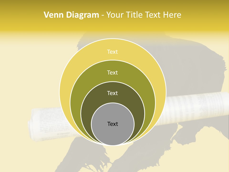 Black Dog With Rolled Up Newspaper PowerPoint Template